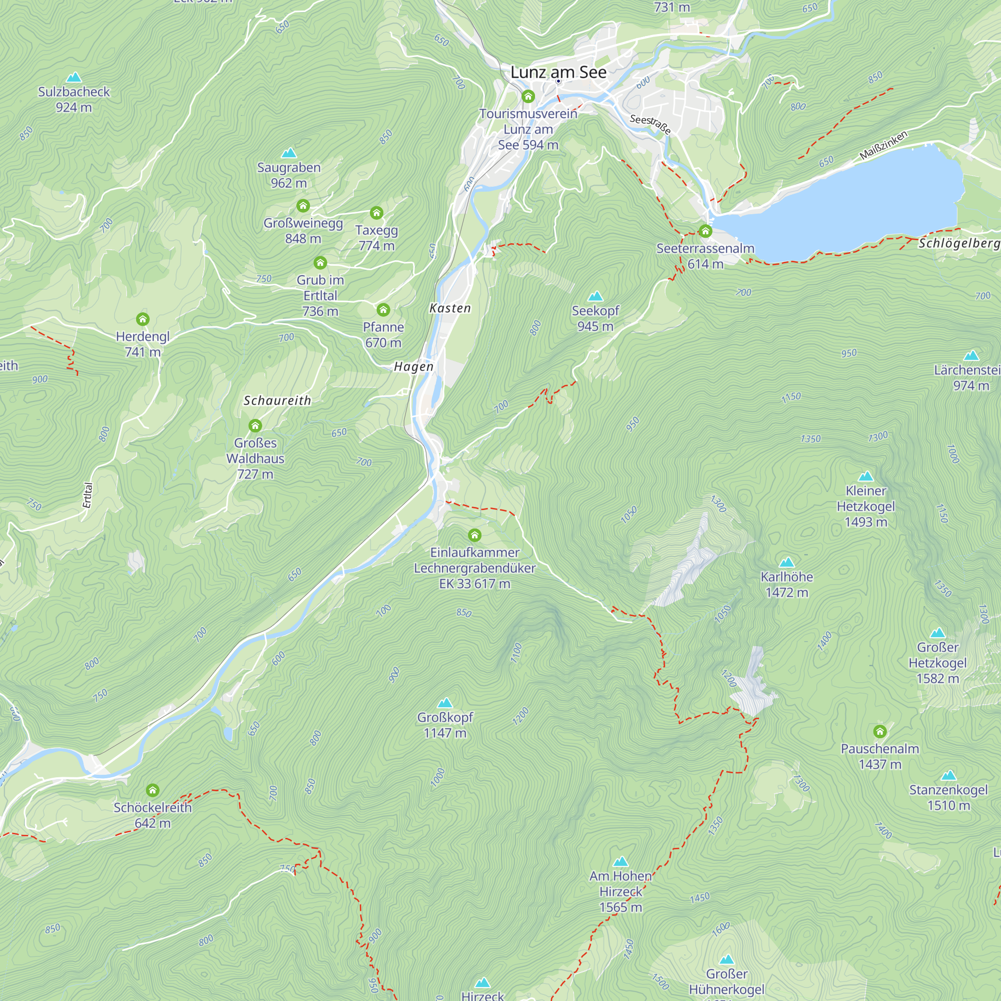 Auslaufkammer Lechnergrabendüker AK 34 map
