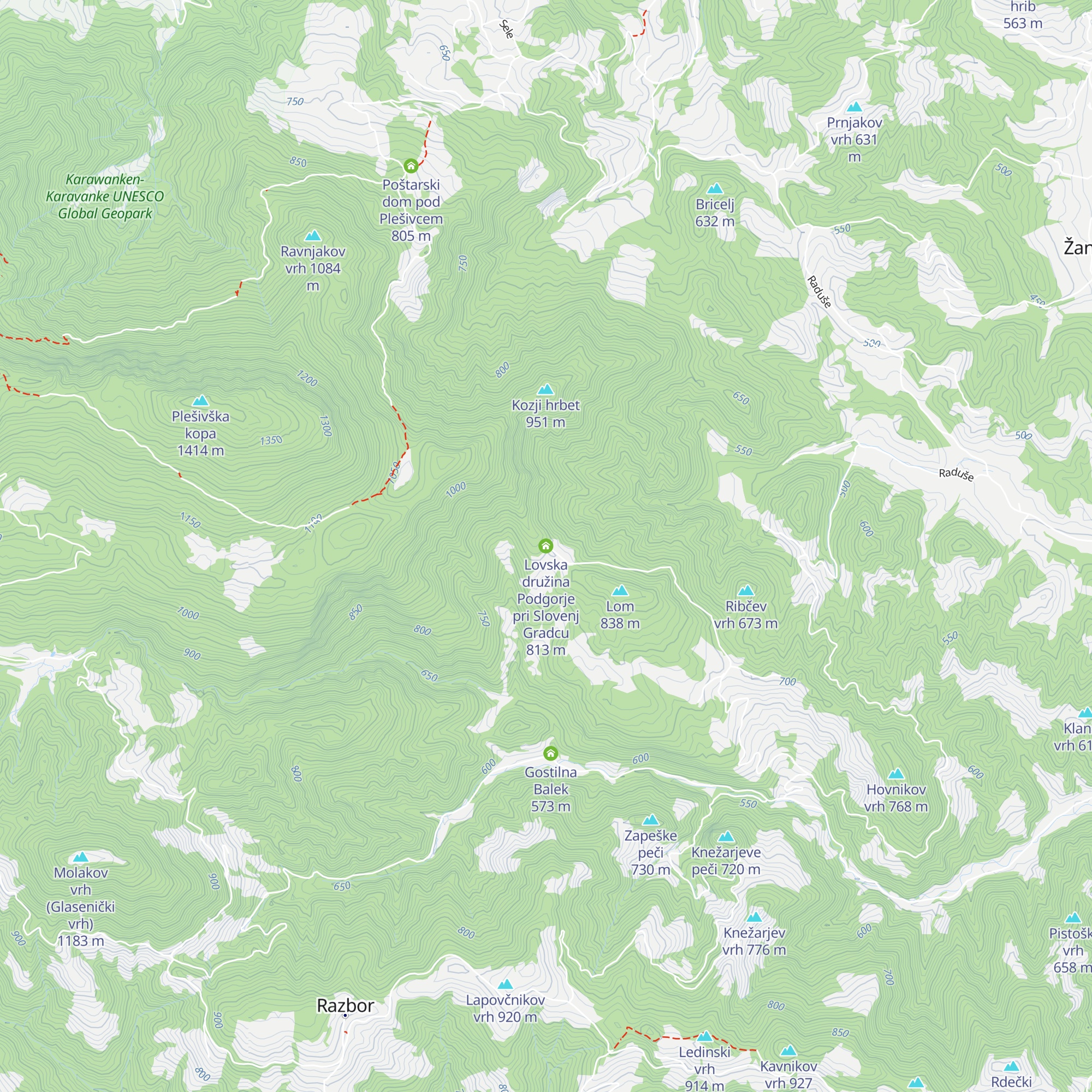 Lovska družina Podgorje pri Slovenj Gradcu map