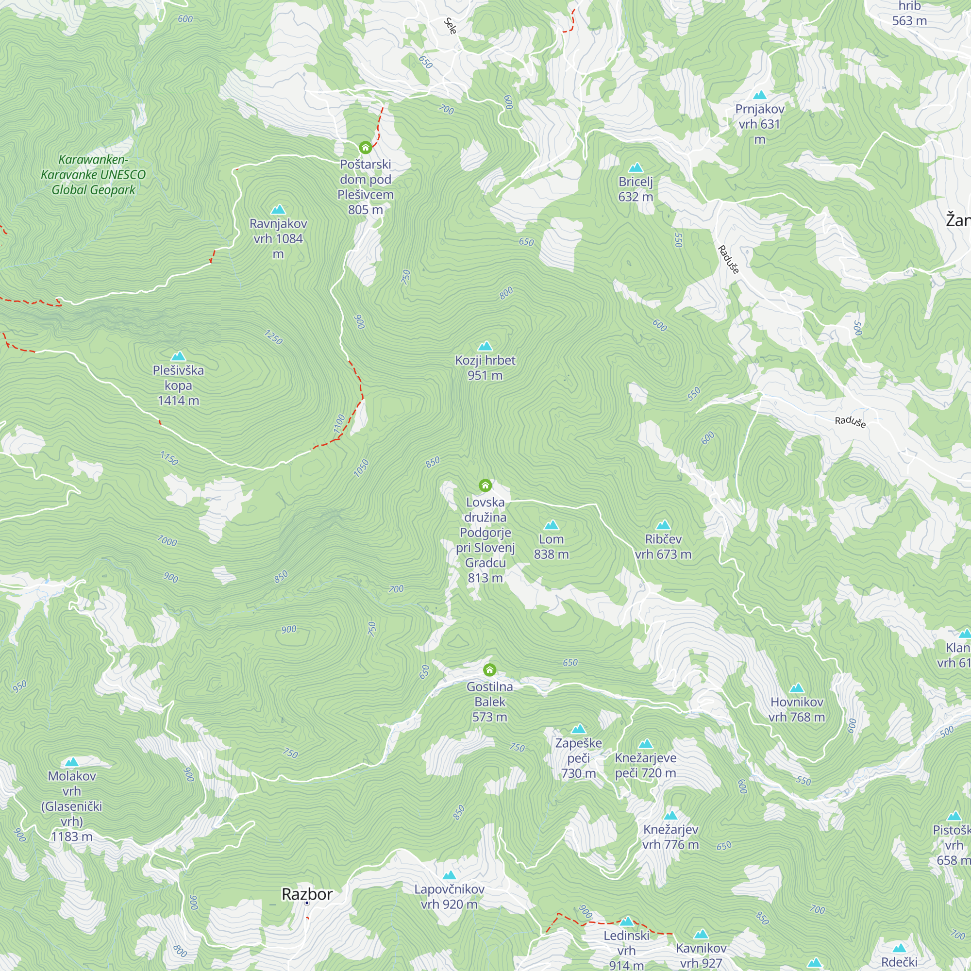Lovska družina Podgorje pri Slovenj Gradcu map