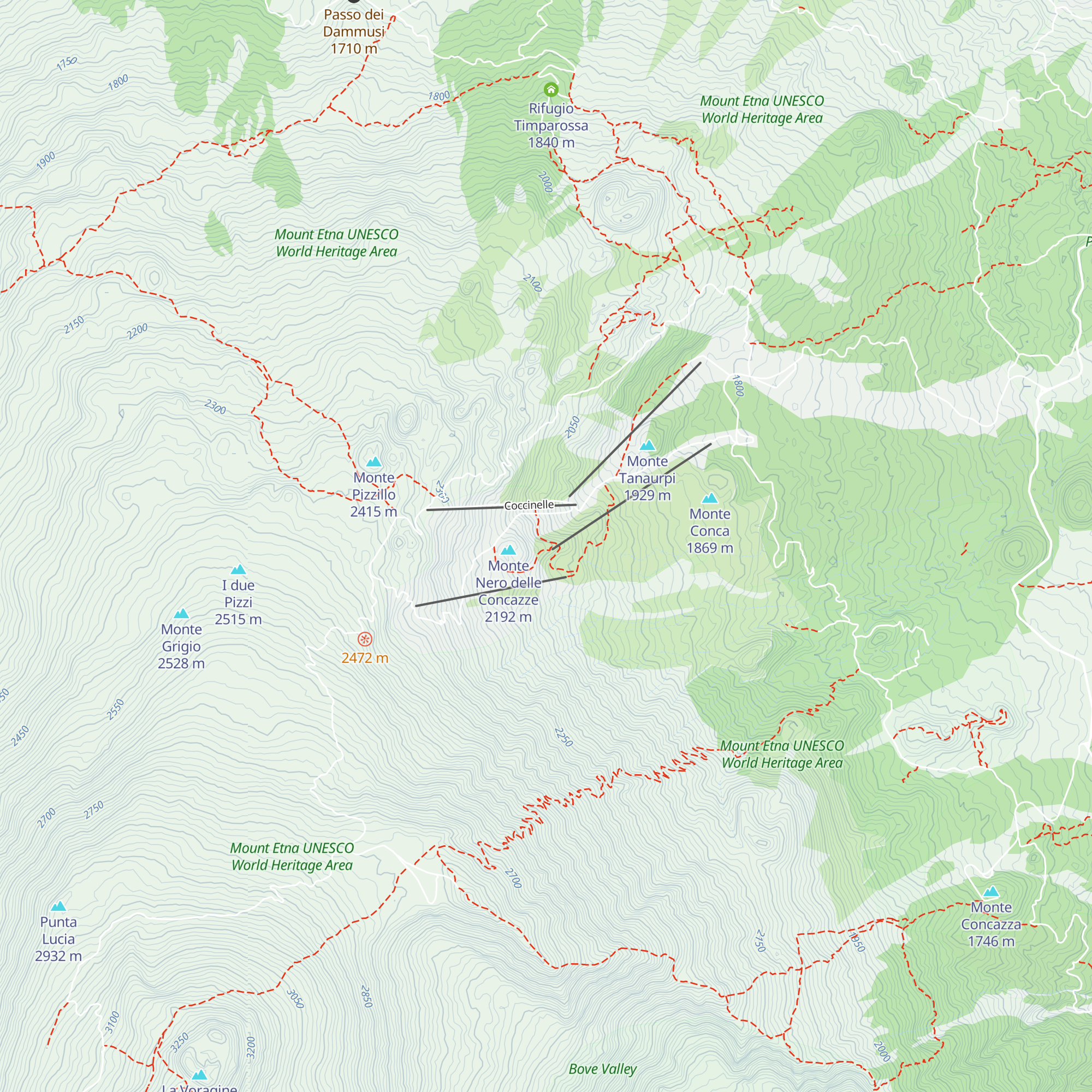 Rifugio Capanna Linguaglossa map
