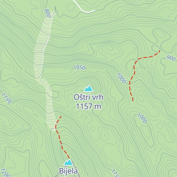 Map of Oštri vrh