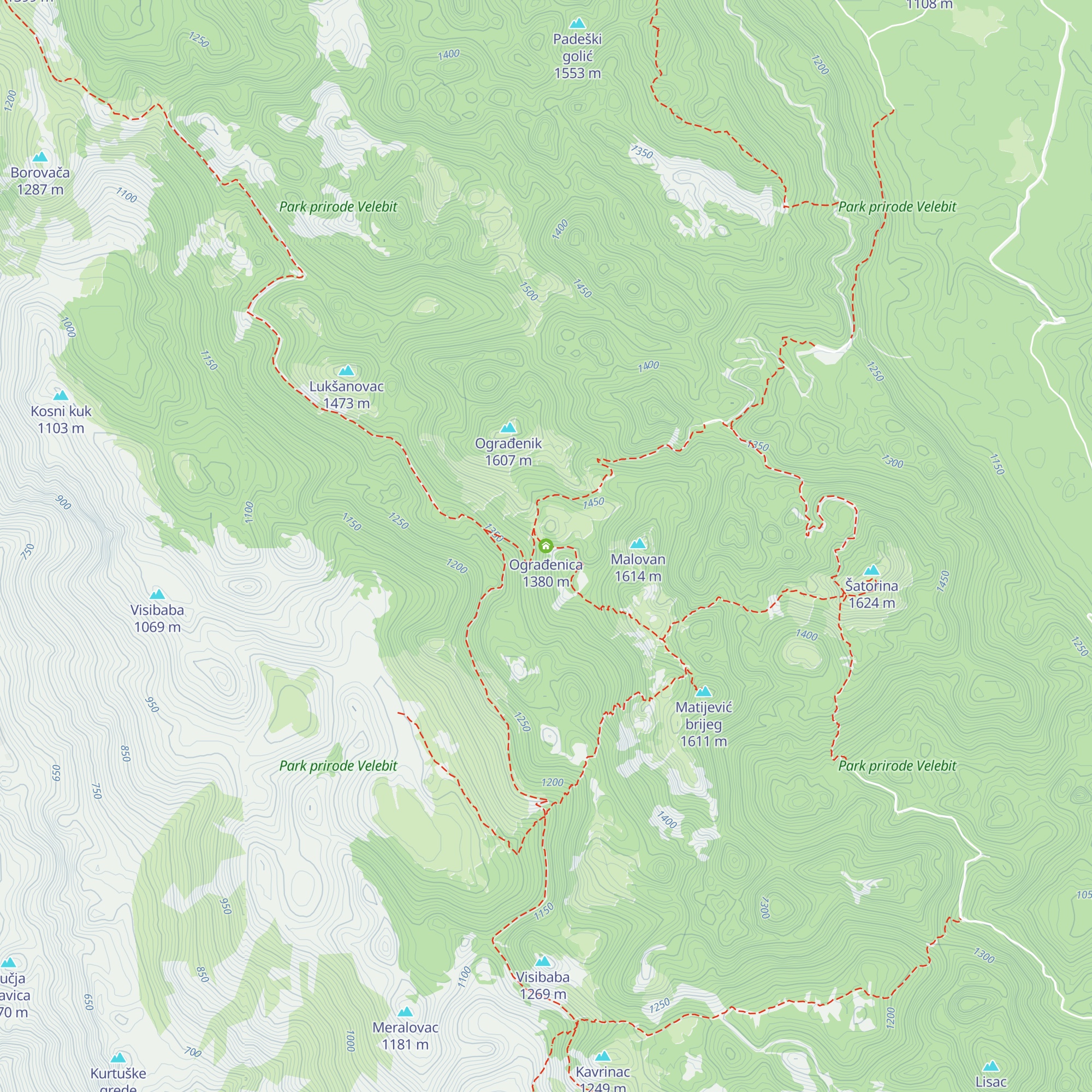 Ograđenica map
