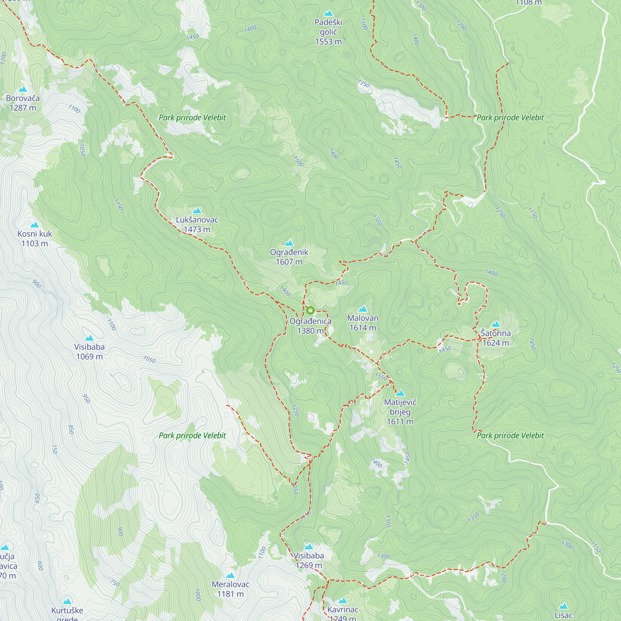 Ograđenica map