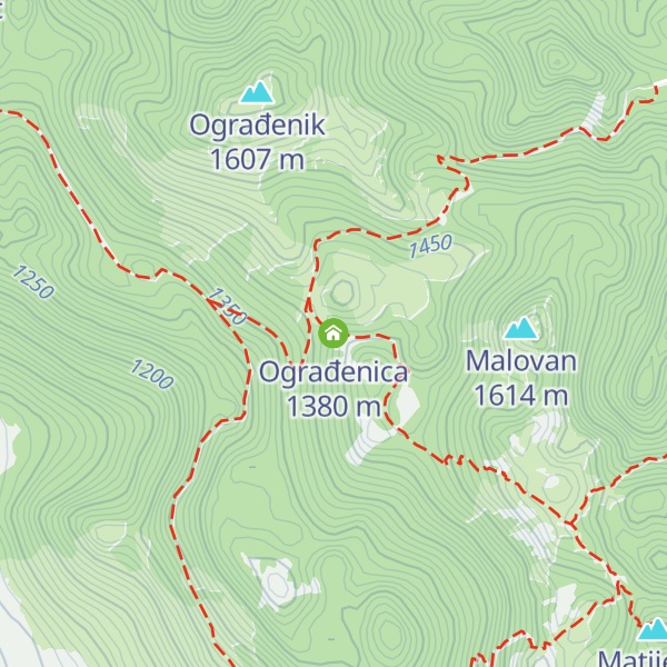 Map of Ograđenica