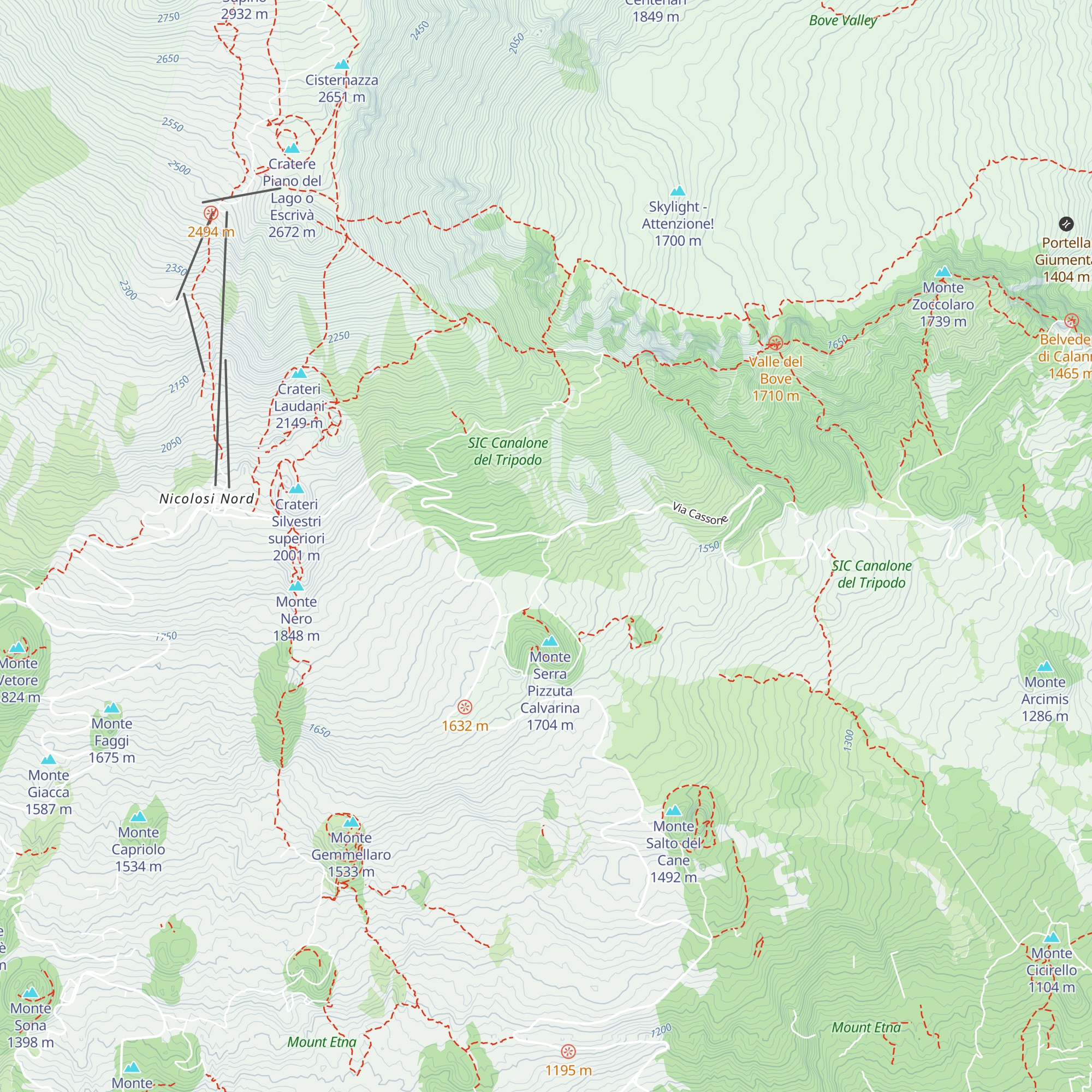 Rifugetto map
