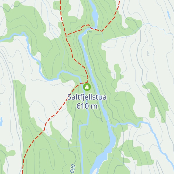 Map of Saltfjellstua