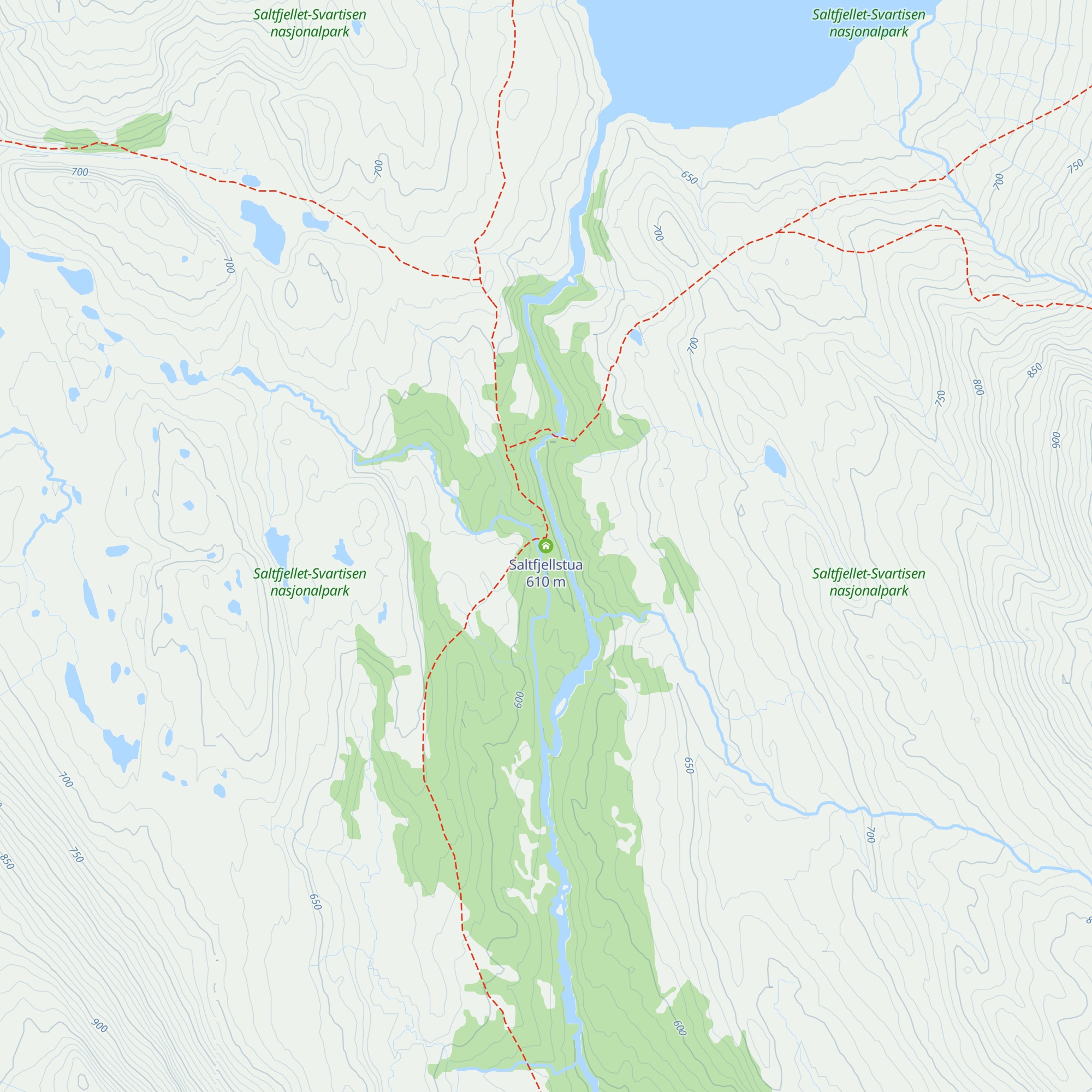 Saltfjellstua map