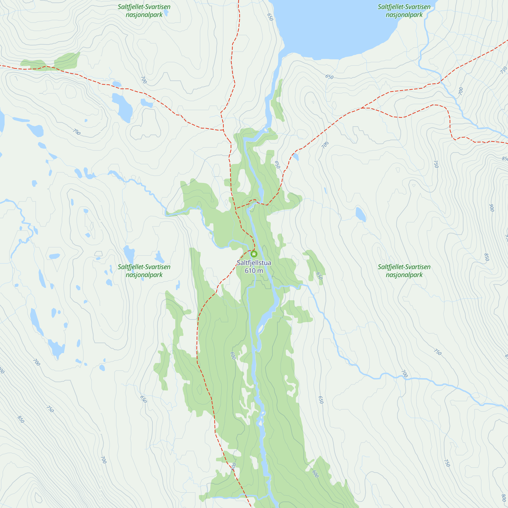 Saltfjellstua map