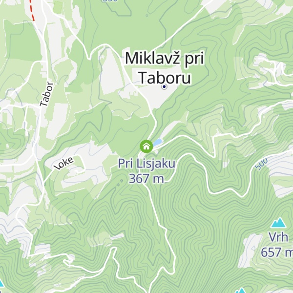 Map of Pri Lisjaku