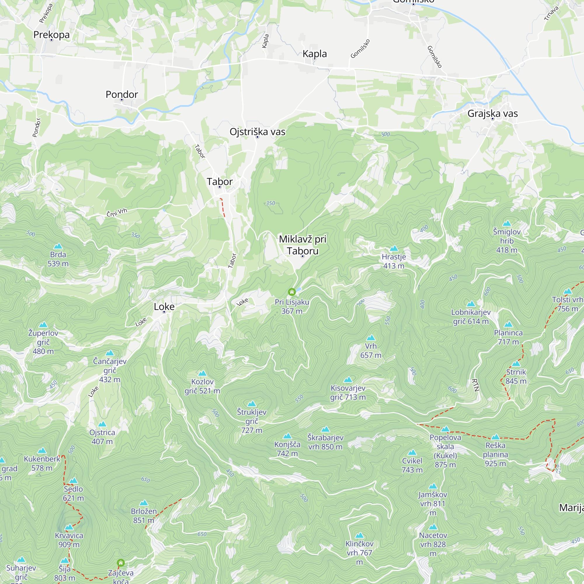 Pri Lisjaku map