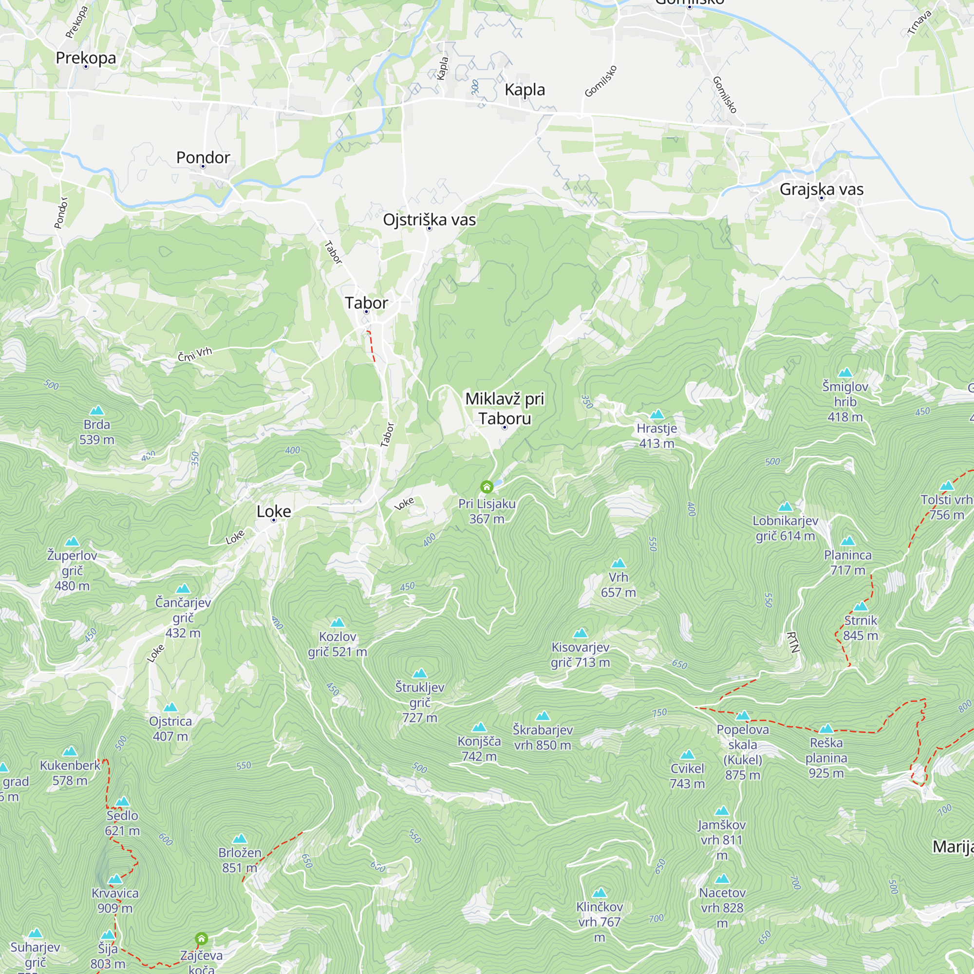 Pri Lisjaku map