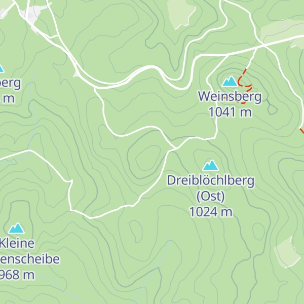 Map of Dreiblöchlberg (West)