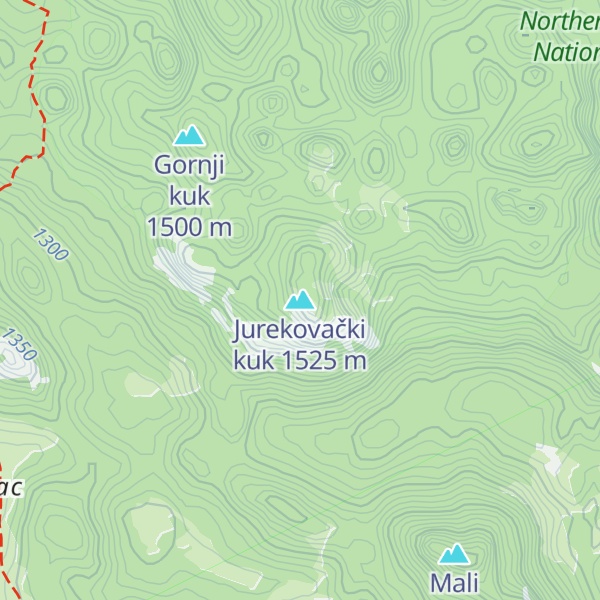 Map of Jurekovački kuk