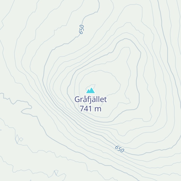Map of Gråfjället
