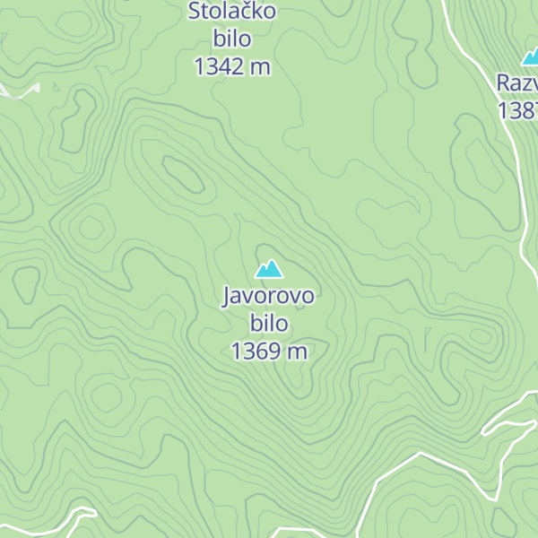 Map of Javorovo bilo