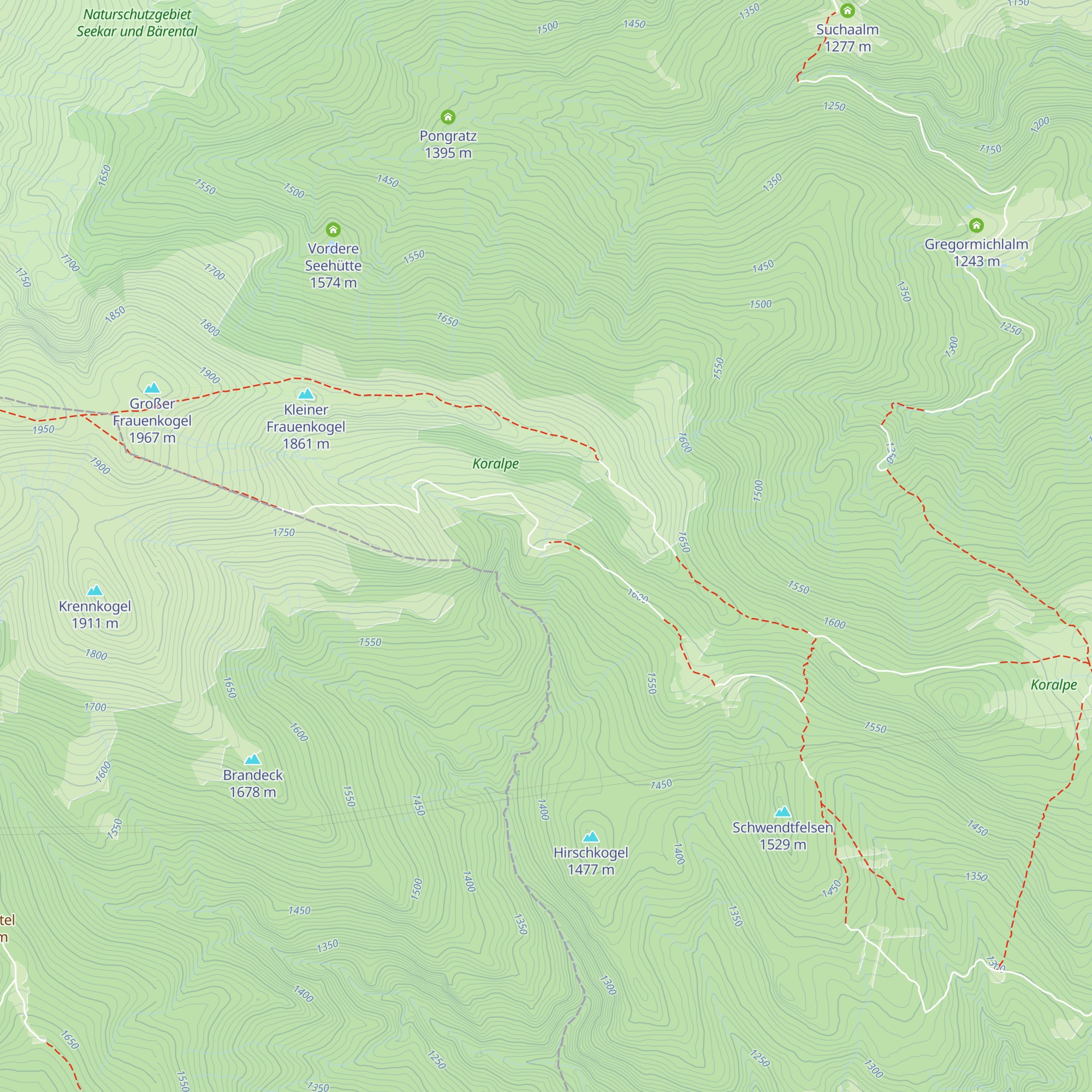 Glitzalmhütte map