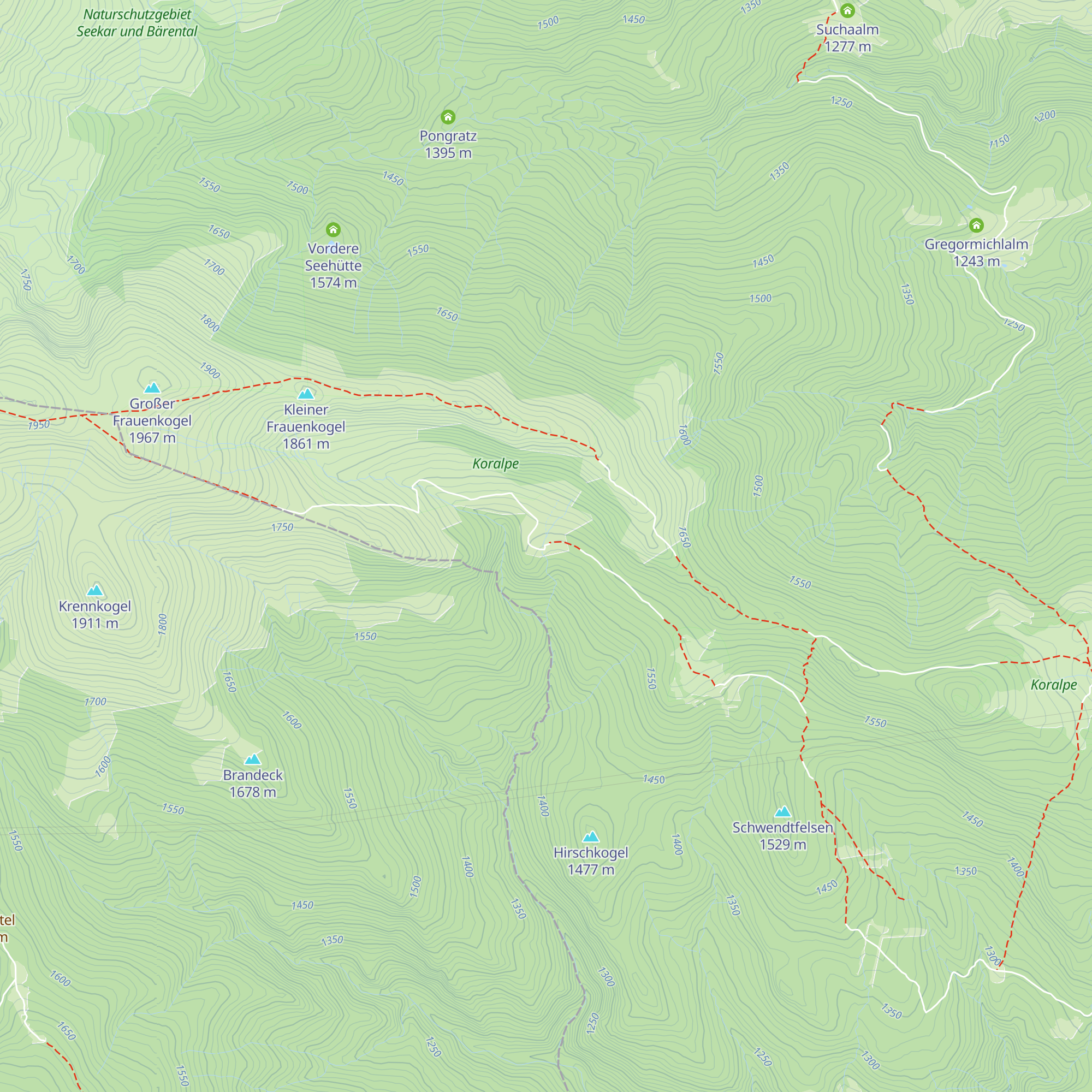 Glitzalmhütte map