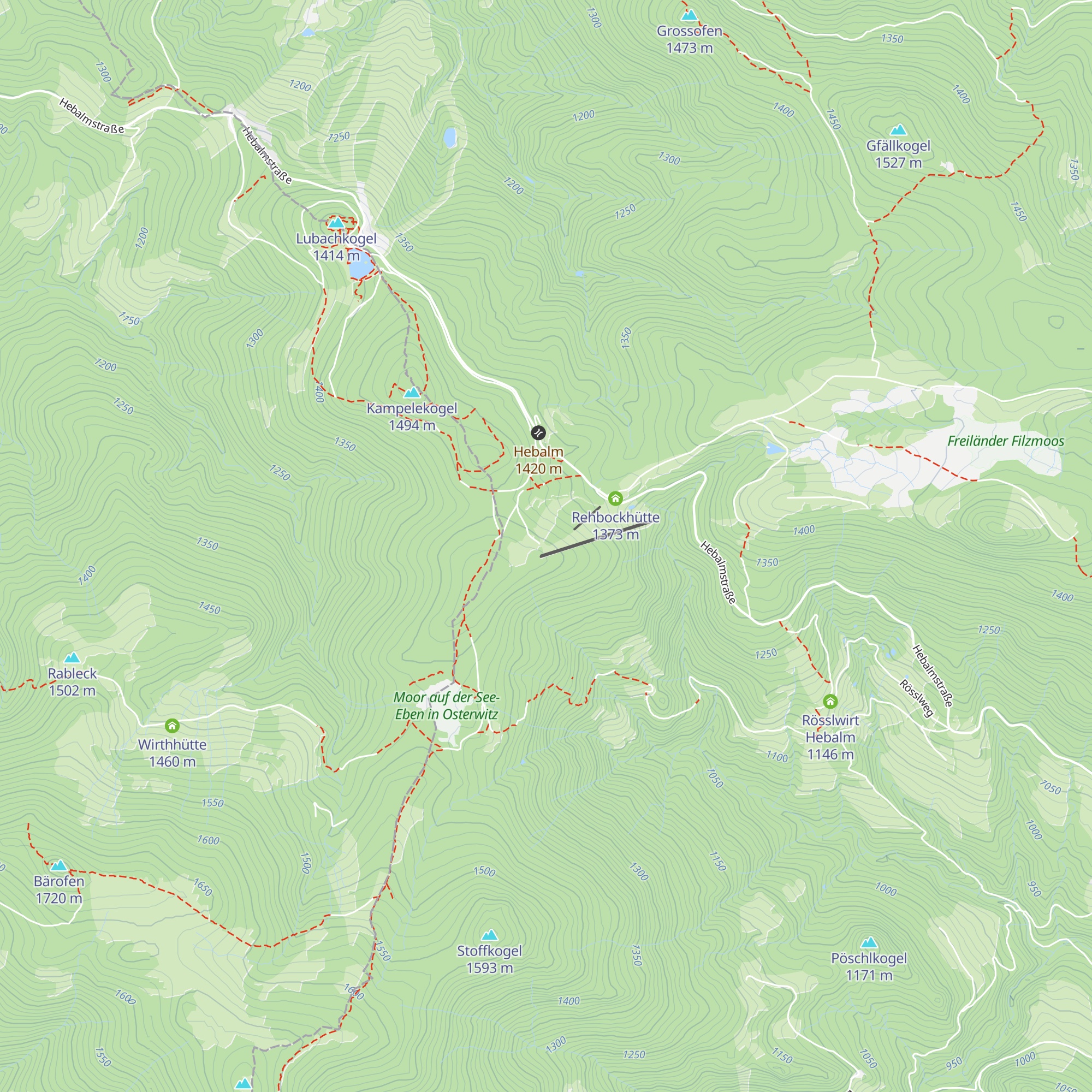 Gipfl-Hitt'n map