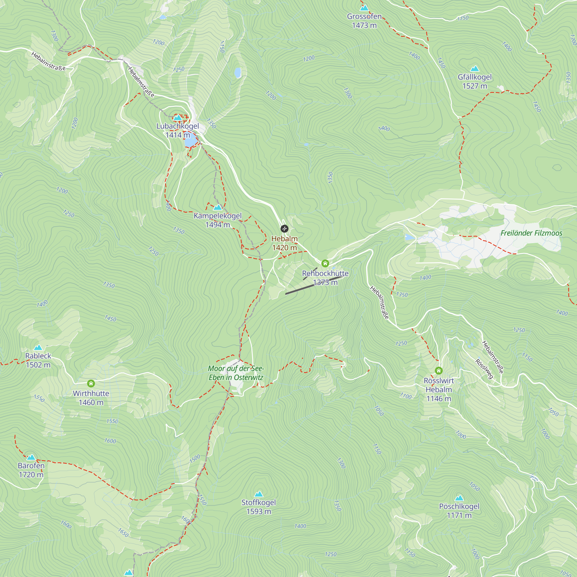 Gipfl-Hitt'n map