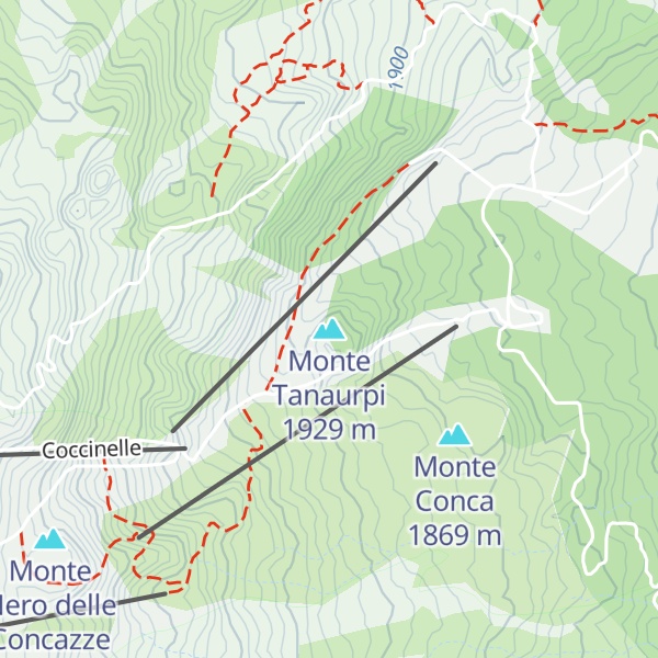 Map of Monte Tanaurpi