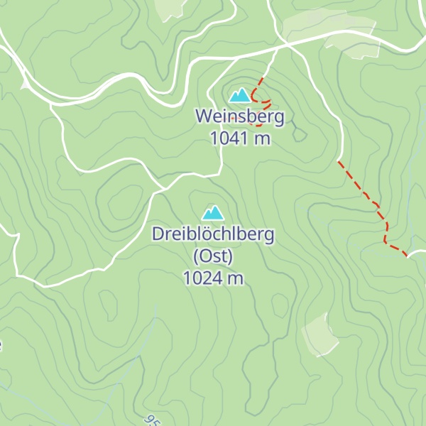 Map of Dreiblöchlberg (Ost)