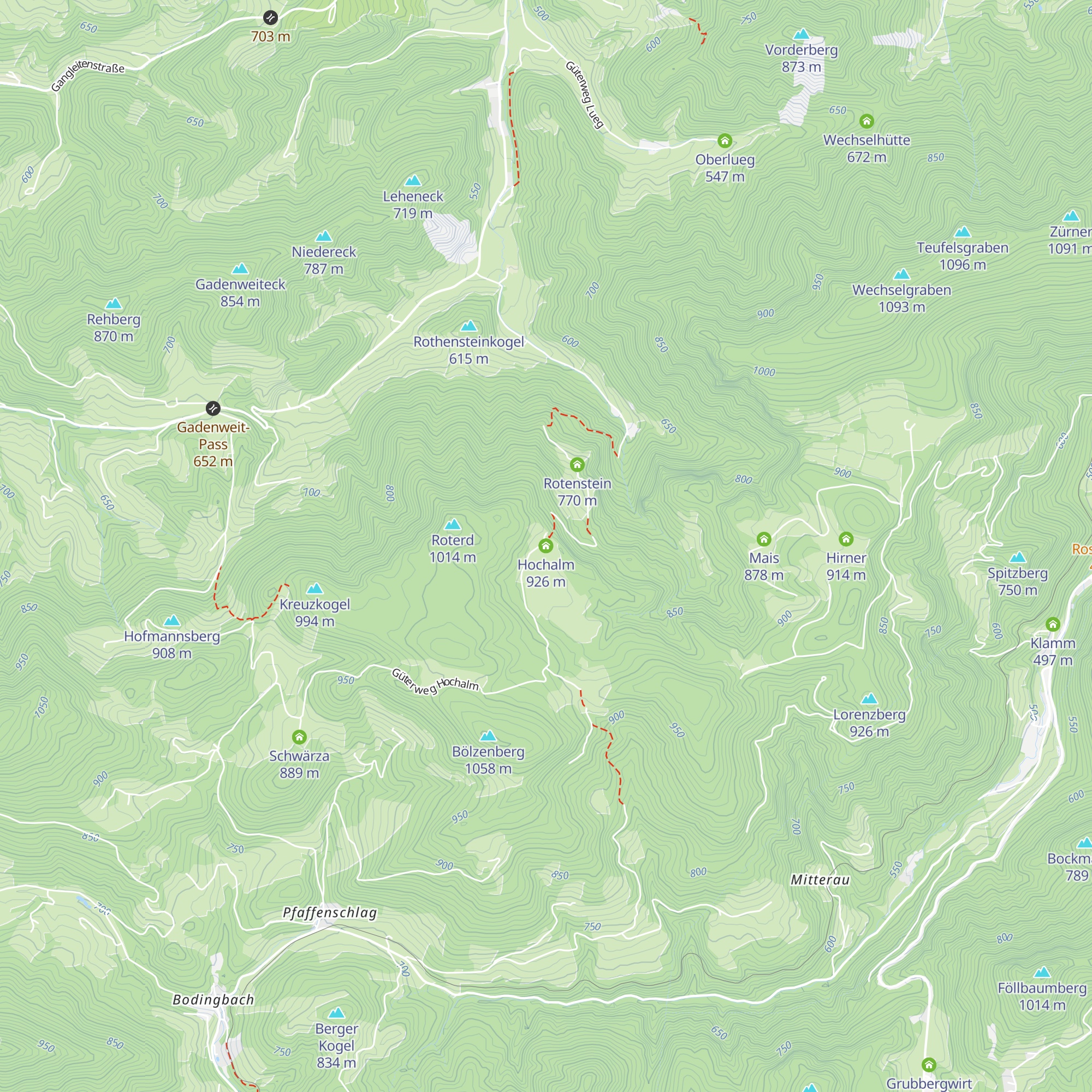 Hochalm map