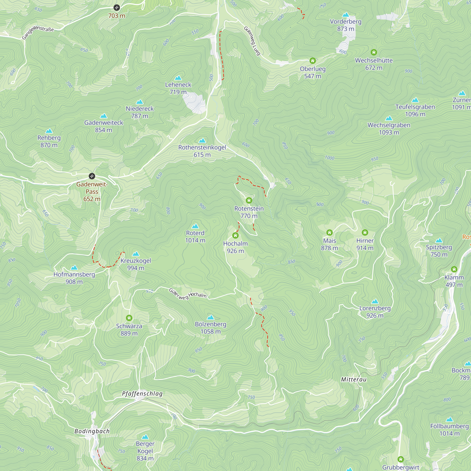 Hochalm map