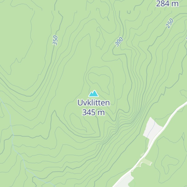 Map of Uvklitten