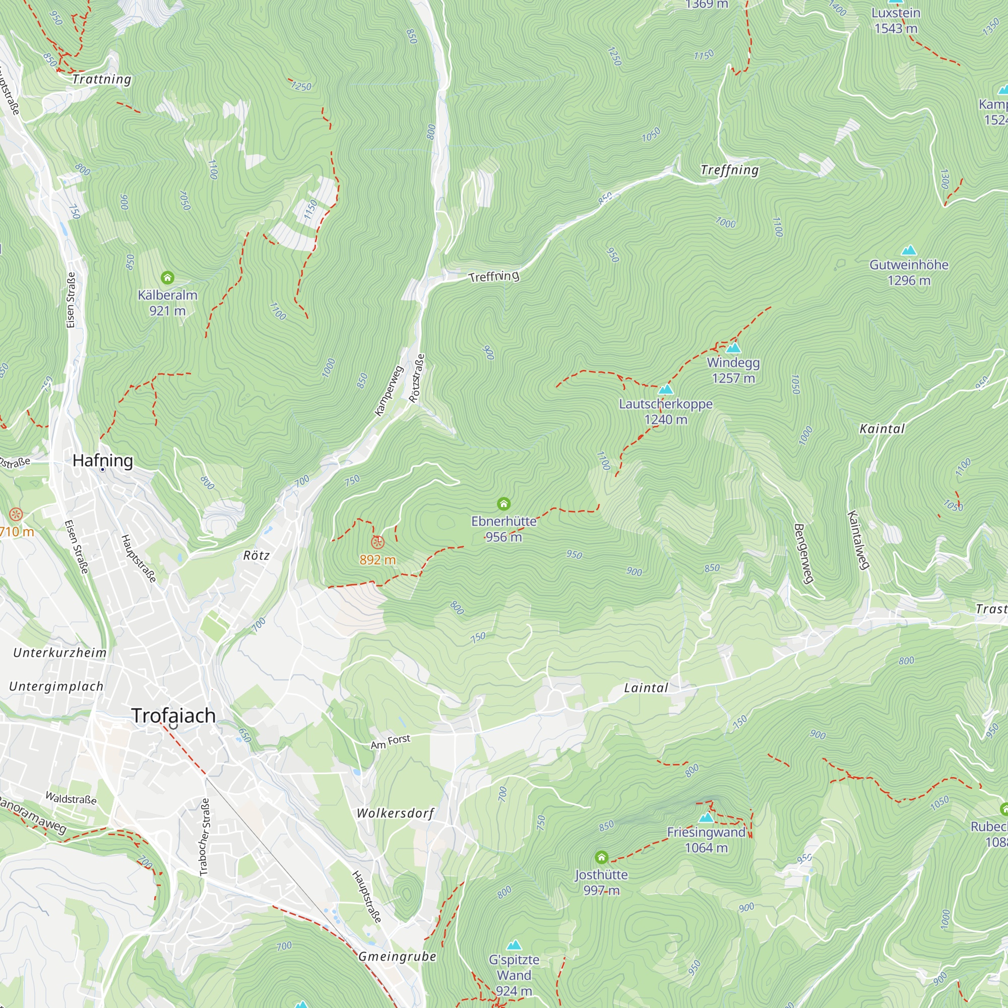 Ebnerhütte map