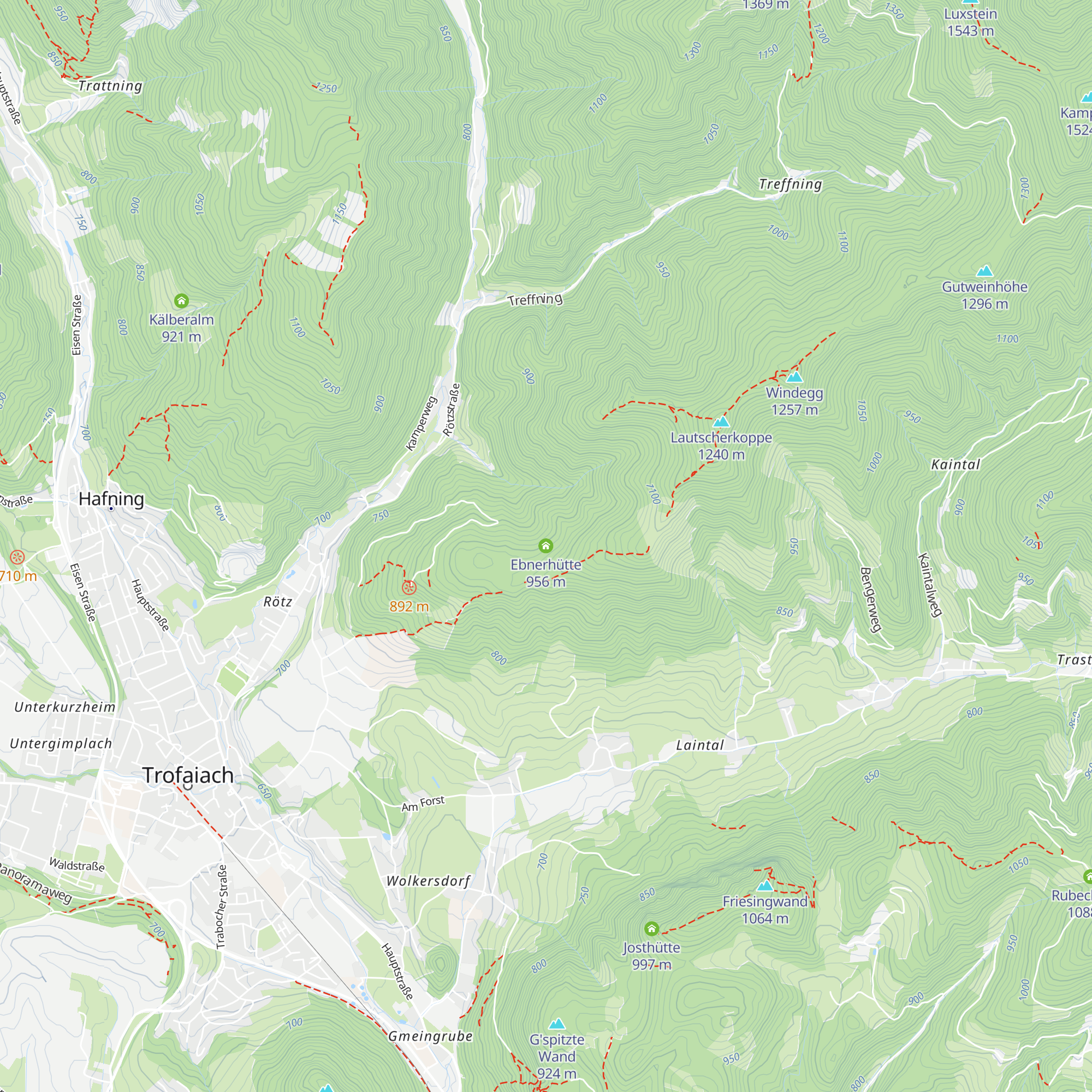 Ebnerhütte map