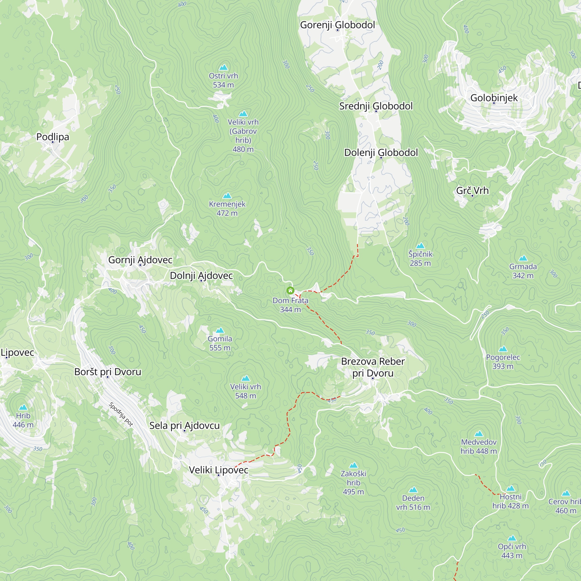 Dom Frata map