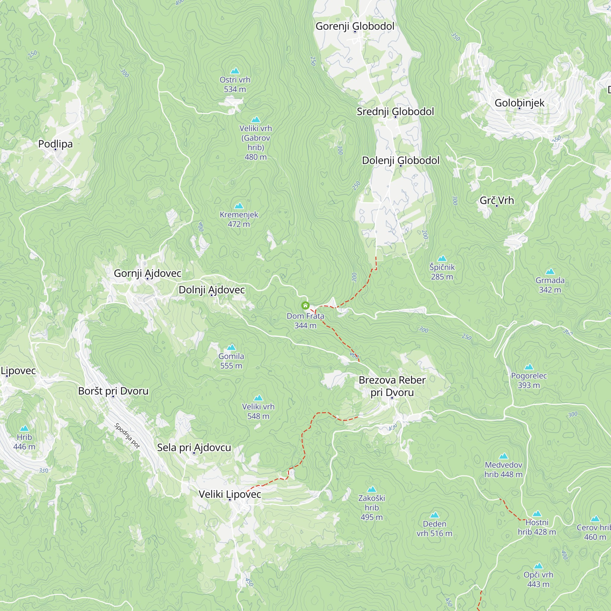 Dom Frata map