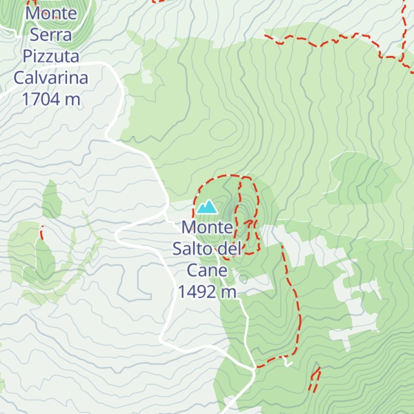 Map of Monte Salto del Cane