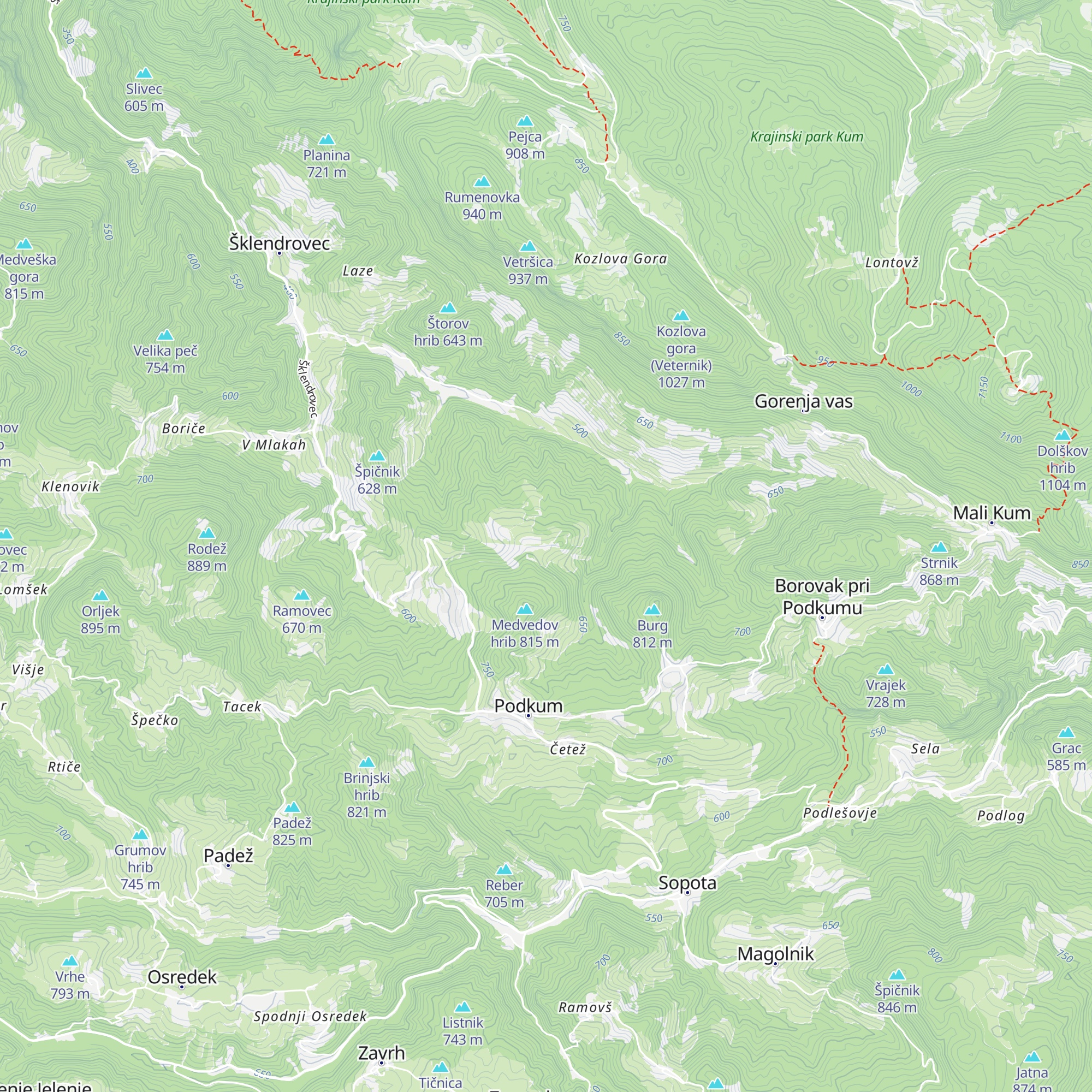 Medvedova domačija map
