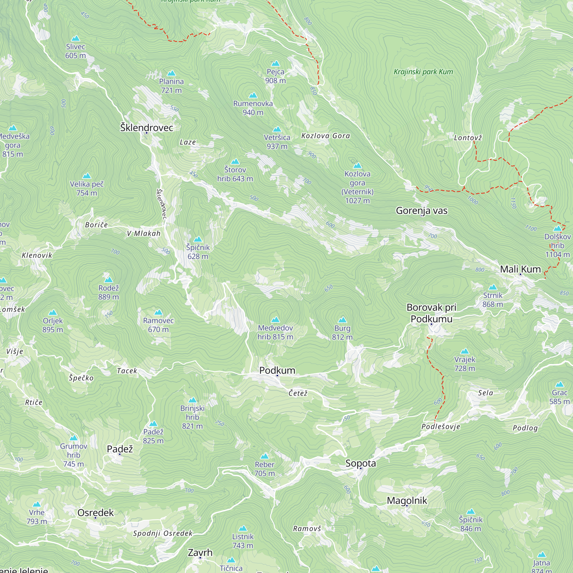 Medvedova domačija map