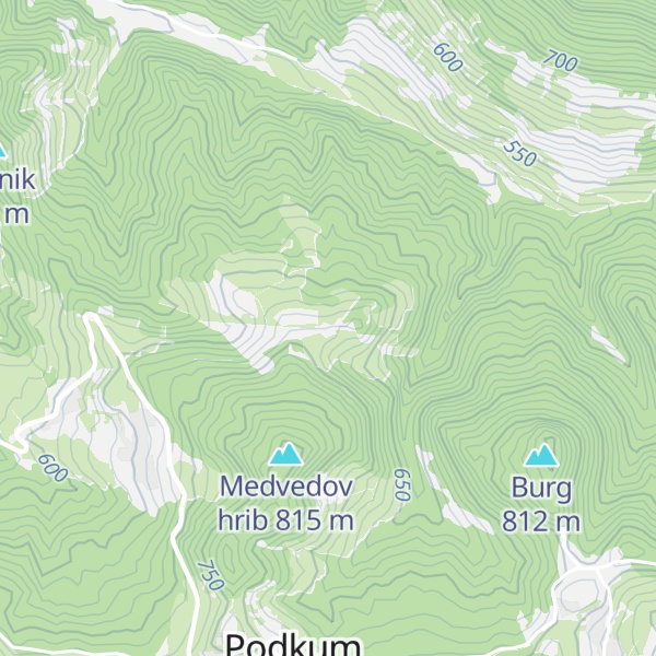 Map of Medvedova domačija