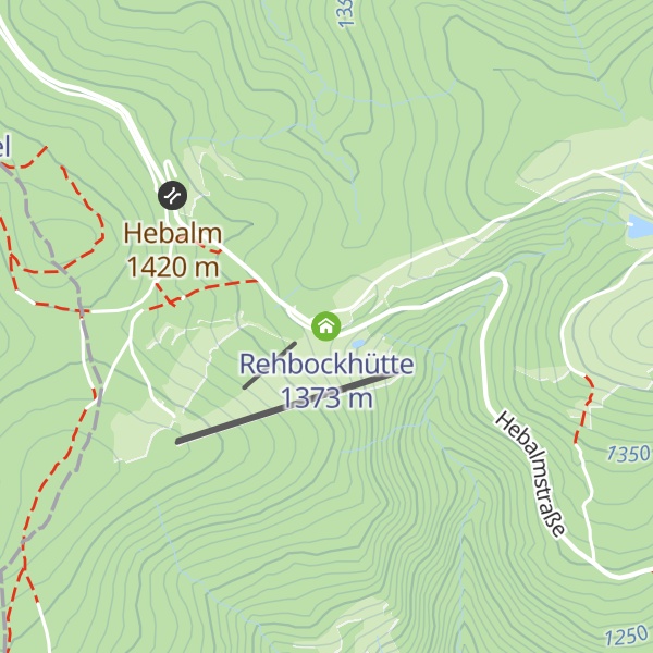 Map of Rehbockhütte