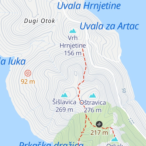 Map of Škare