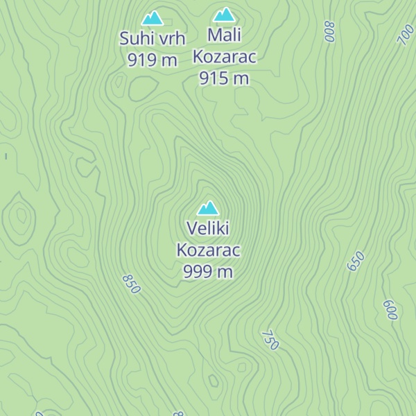 Map of Veliki Kozarac