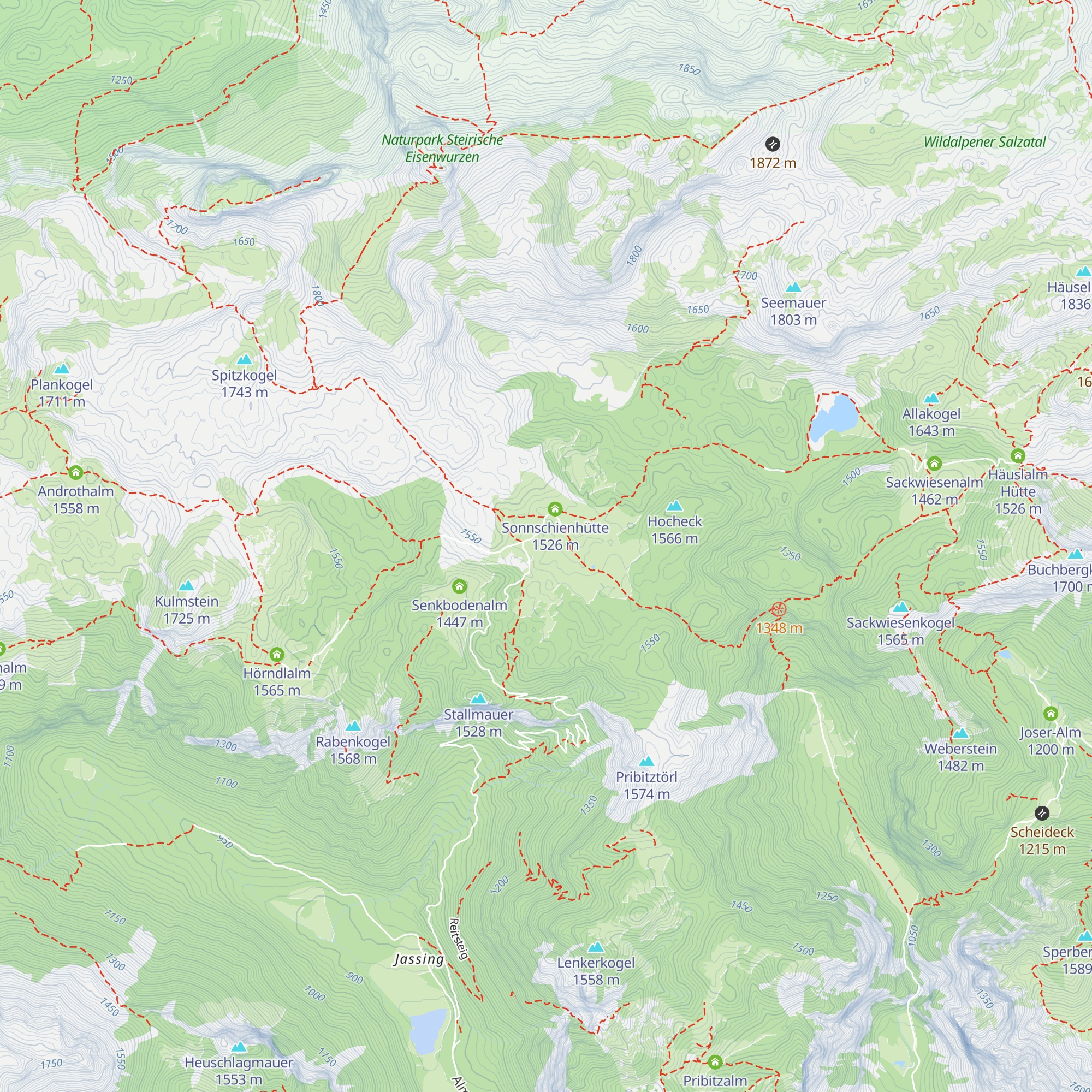 Dirnbacher-Hütte map