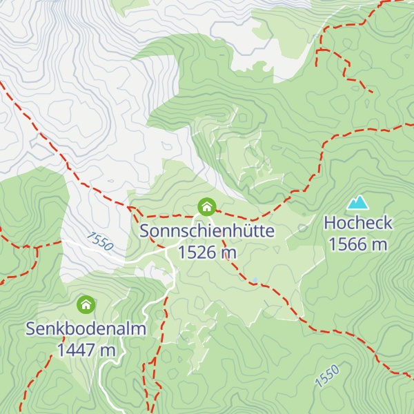 Map of Sonnschienhütte