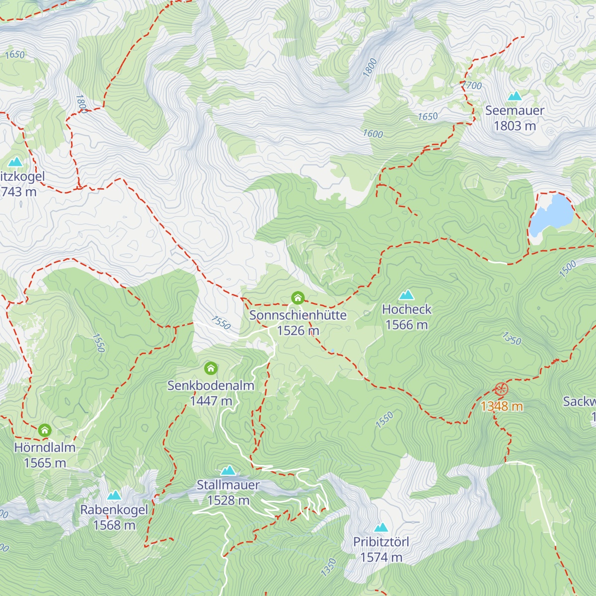 Sonnschienhütte map
