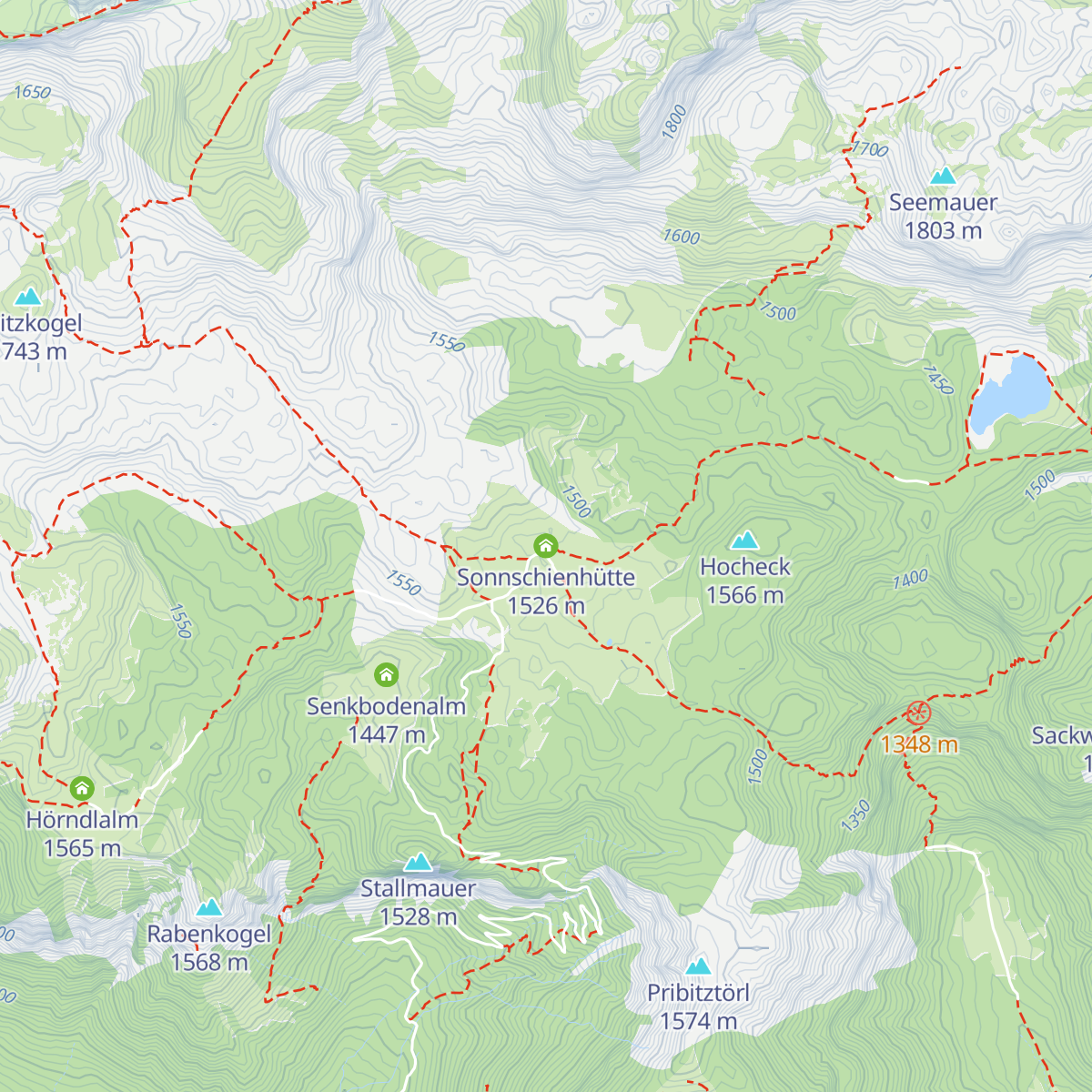 Sonnschienhütte map