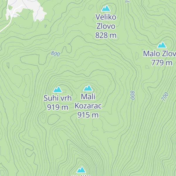 Map of Mali Kozarac