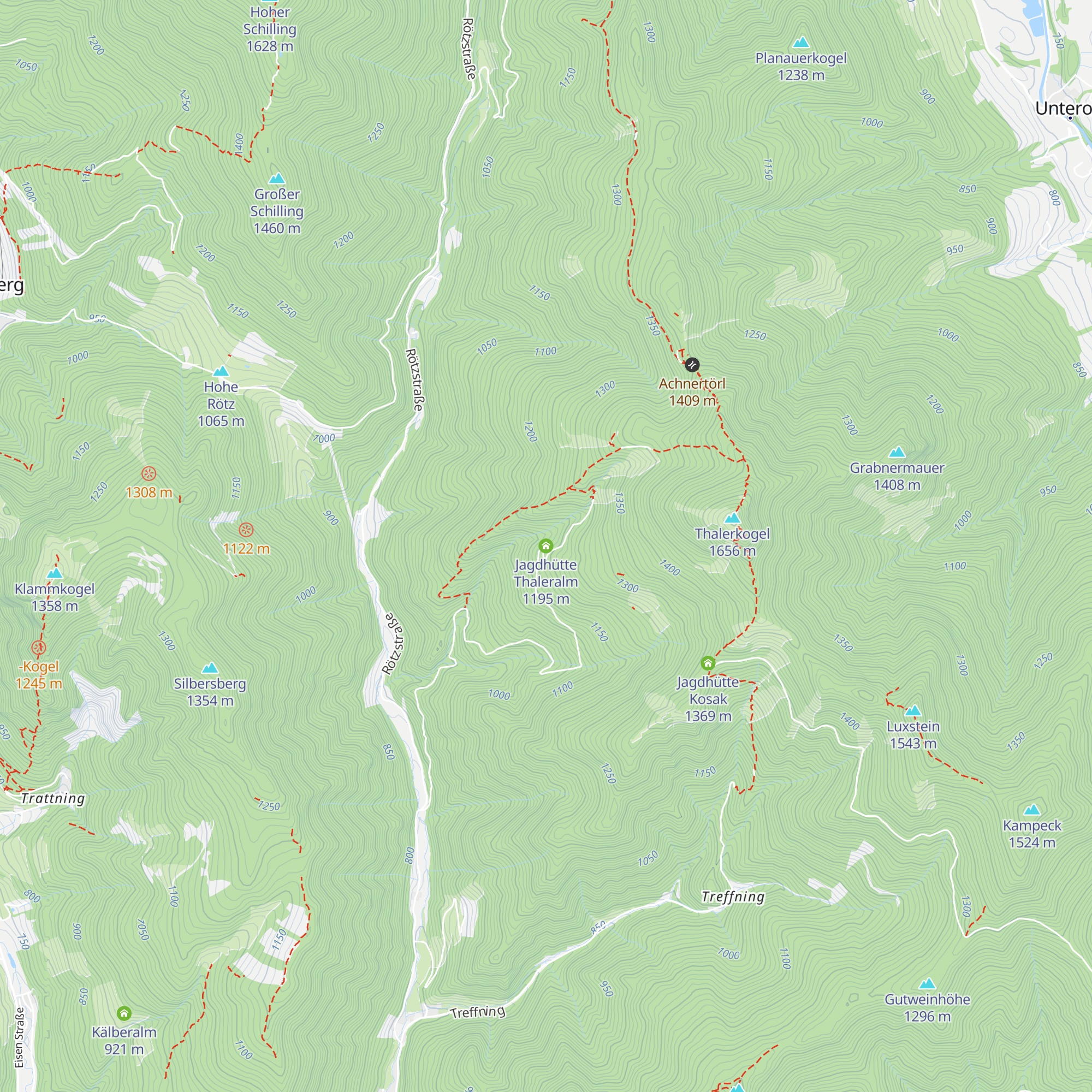 Jagdhütte Thaleralm map