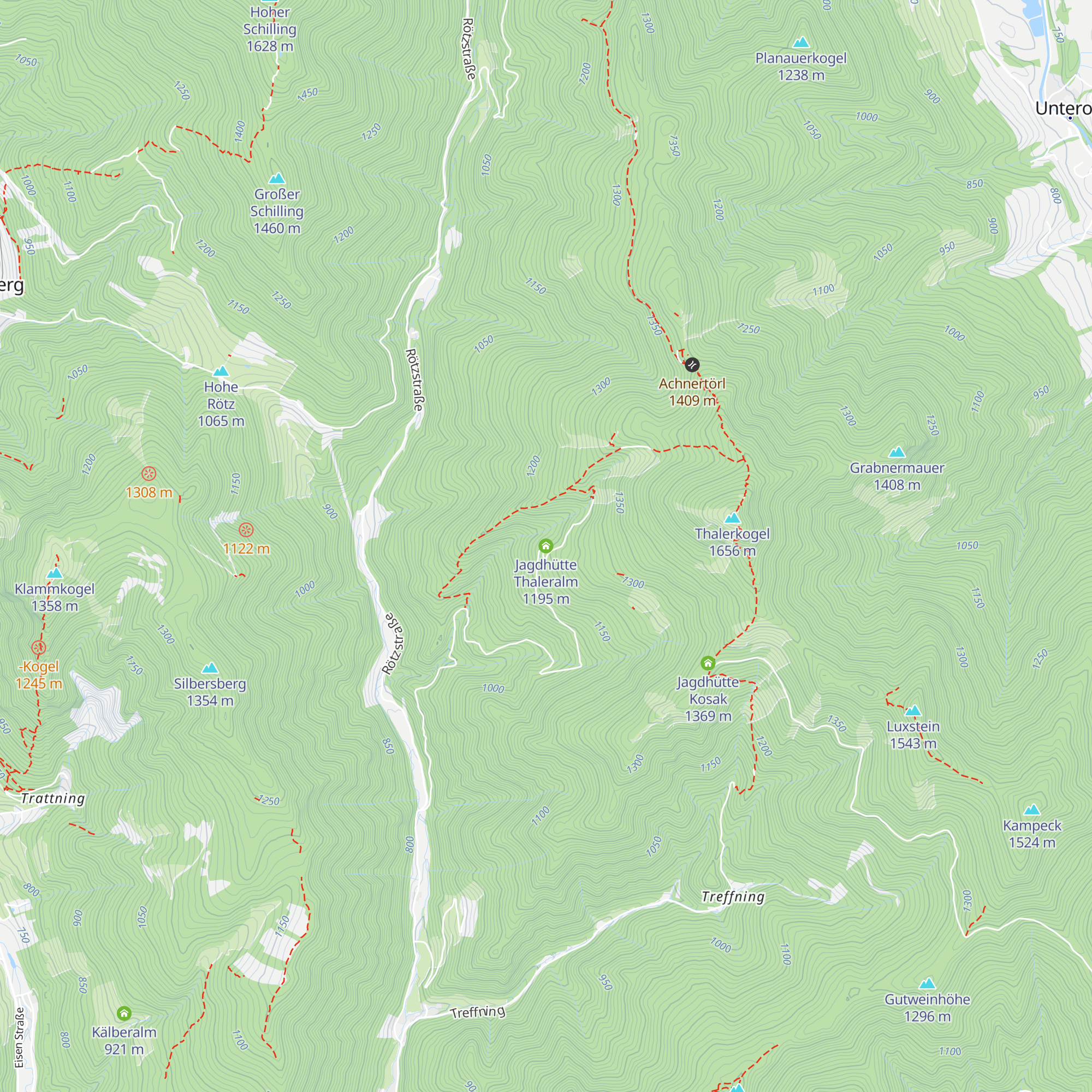 Jagdhütte Thaleralm map