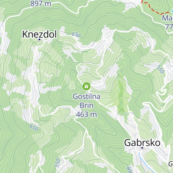 Map of Gostilna Brin