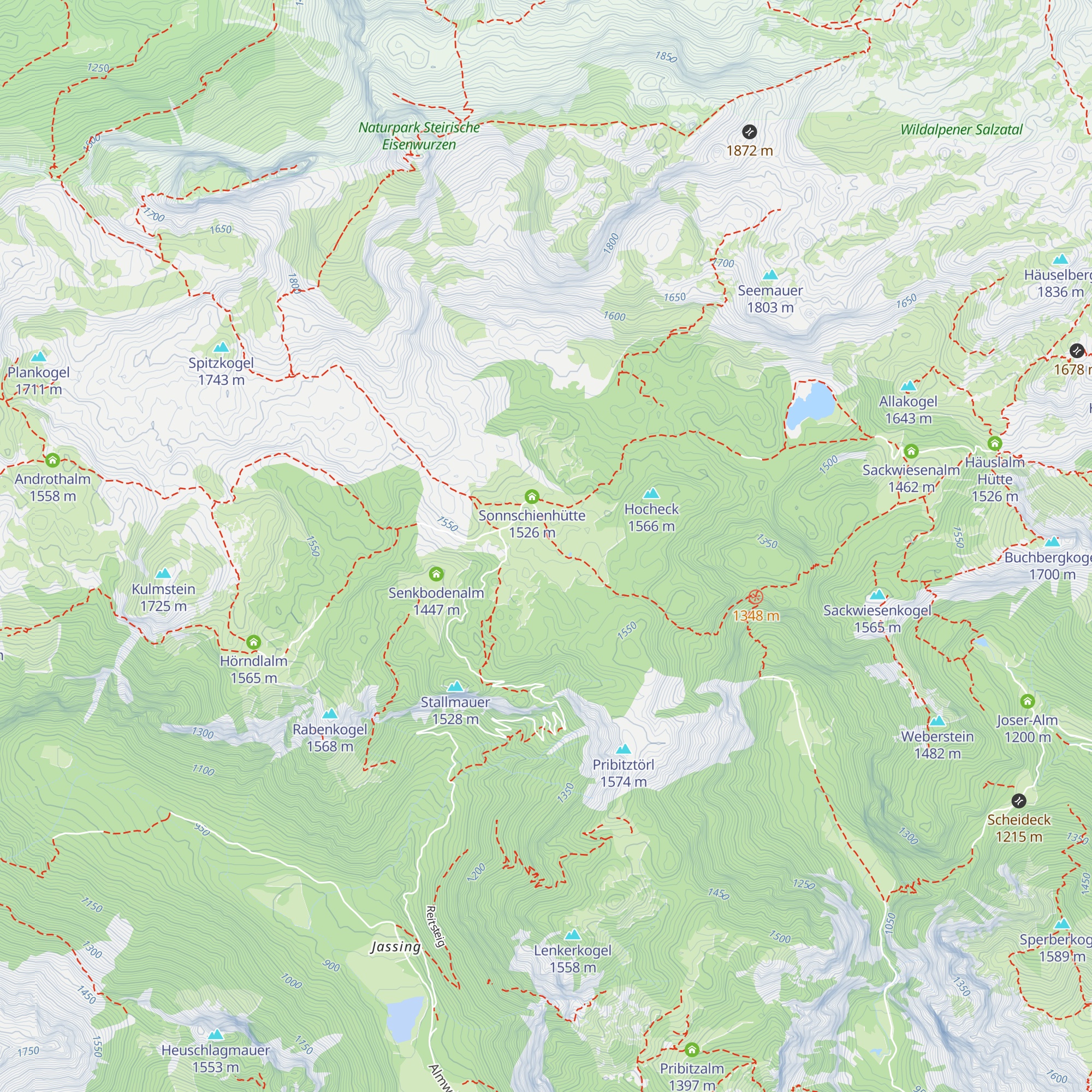 Sonnschienalm map