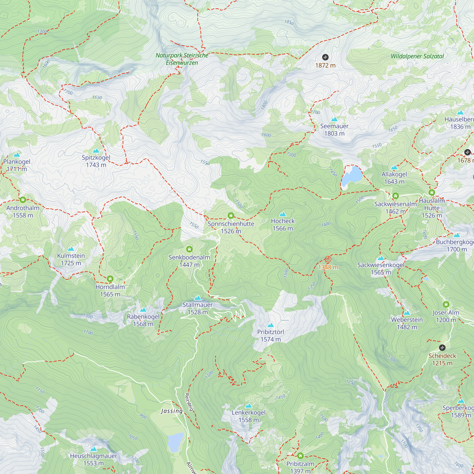 Sonnschienalm map