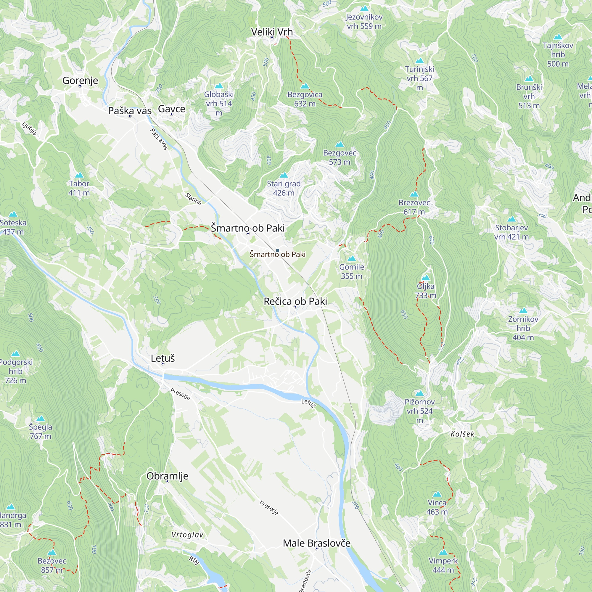Fojanova vila map